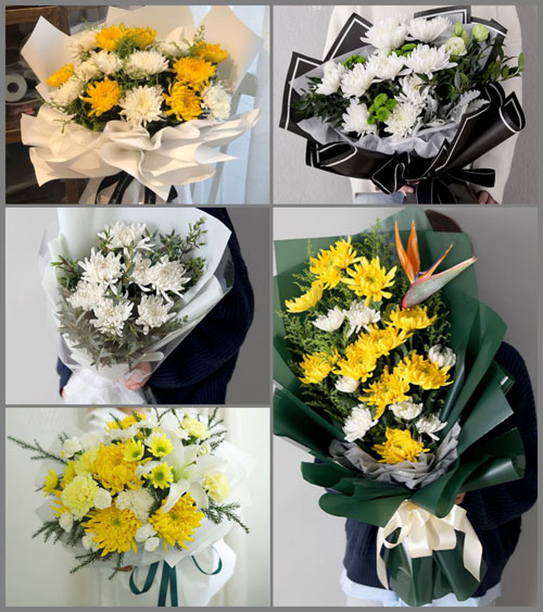 安徽黄山市祁门县祁山镇先锋村白事花束代送
